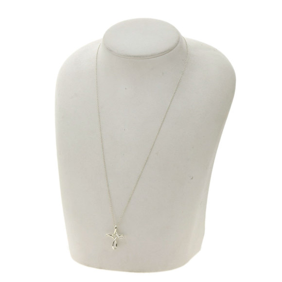 Tiffany Open Cross Necklace Silver Ladies TIFFANY&Co. - Picture 4 of 4